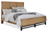 Scott Living Reno Panel Bed with Headboard & Frame, Wooden, Natural Brown - King Size