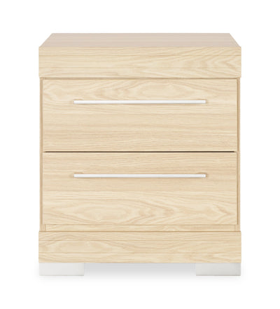 Riley Bedside 2-Drawer Nightstand, 21"W x 24"H, Made in Canada - Natural | Table de nuit Riley de 21 po (L) x 24 po (H) à 2 tiroirs, fabriquée au Canada - naturelle