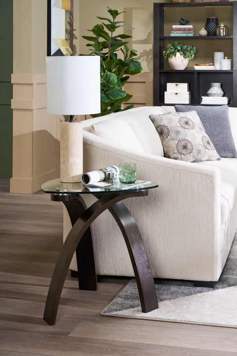 Rocco 25” Modern Stone Table Lamp - Natural Travertine