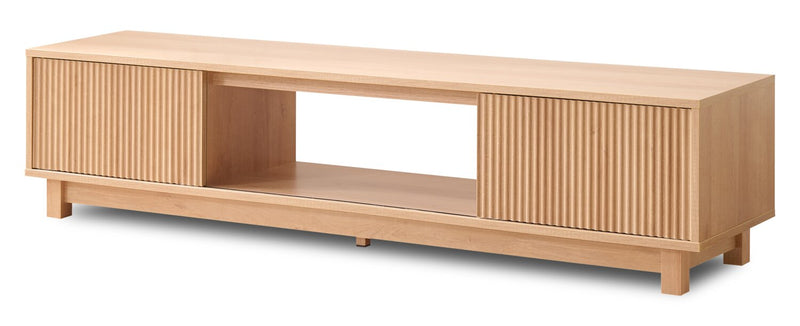Sylvie 70\" Modern TV Stand with Storage for TVs up to 70\" - Natural Oak