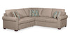 Scott Living Haven 3-Piece Left-Facing Chenille Fabric Sleeper Sectional - Taupe