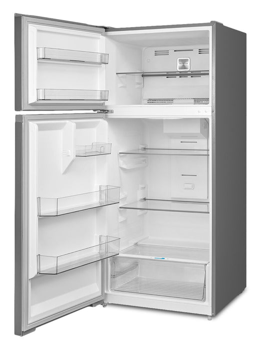 Midea 27.5” 16 Cu. Ft. Top Mount Freezer Refrigerator – Stainless Steel - MRT16D2BST
