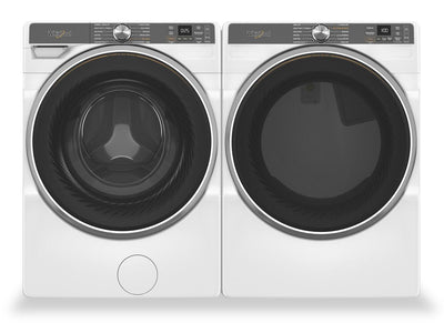 Whirlpool 5.8 Cu. Ft. Front-Load Washer with FreshFlow™ Vent System and 7.4 Cu. Ft. Gas Dryer  | Laveuse à chargement frontal de 5,8 pi³ avec système de ventilation FreshFlowMC et sécheuse à gaz de 7,4 pi³ de Whirlpool  | WHFL67WG