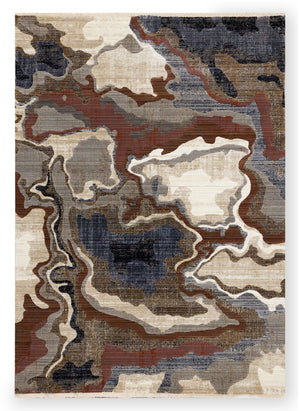 Janey Multi-Colour Area Rug - 5'3