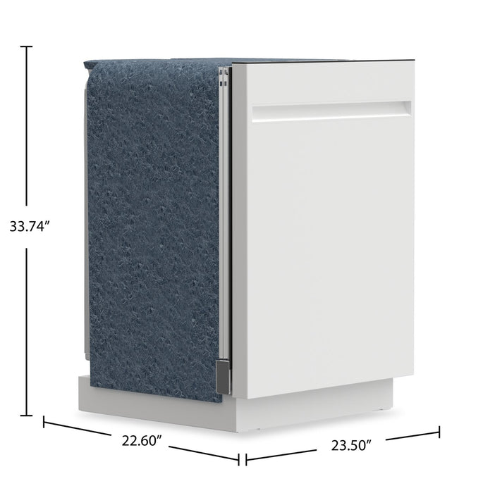 GE 24” 50 dBA Top Control Dishwasher with Auto Open Dry - White – GBT500SGVWW