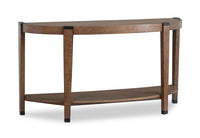 Gordon 56” Round Solid Wood Sofa Table - Brown 