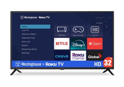 Westinghouse 32" HD Roku Smart TV | Téléviseur intelligent Westinghouse HD de 32 po avec Roku TVMC