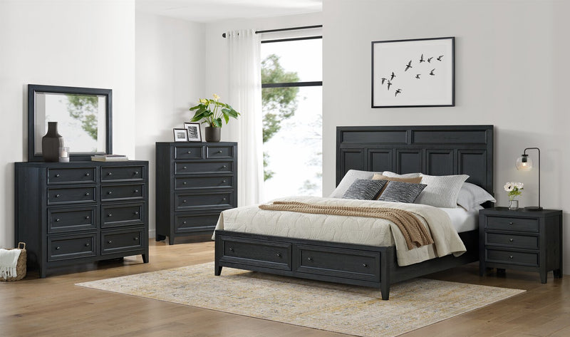 Casa Bedroom Dresser Mirror, Attachable, Wall Hanging, Wood - Black