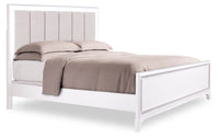 Halo King Panel Bed - White 