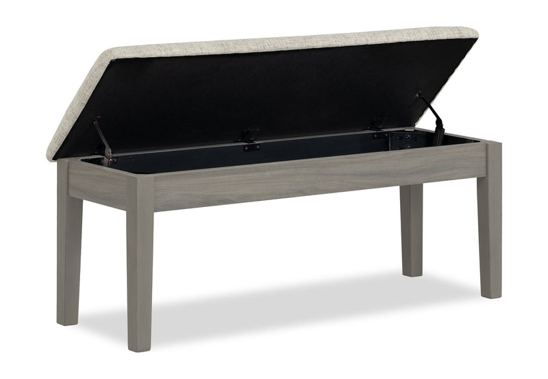 Cove Storage Dining Bench - Grey