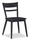 Remi Ladderback Dining Chair - Black