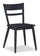 ["Remi Dining Chair with Curved Ladder-Back - Black"]