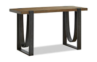 Brewer 50” Industrial Solid Wood Sofa Table - Rustic Honey 