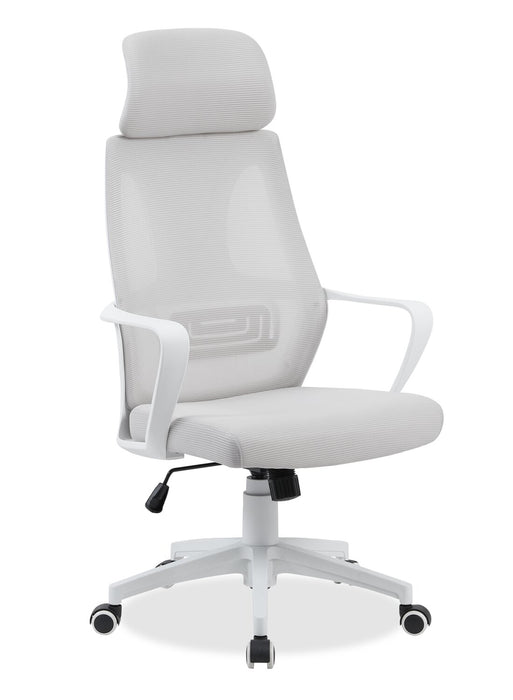 Bennet 24.4\" Adjustable Mesh Office Chair – White 