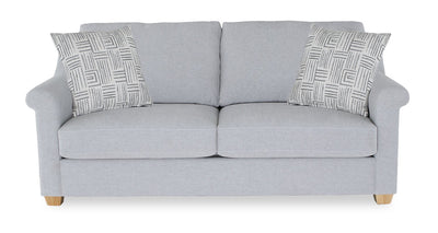 Finesse 81" Contemporary Chenille Fabric Sofa - Heather Grey | Sofa contemporain Finesse de 81 po en tissu de chenille - gris chiné