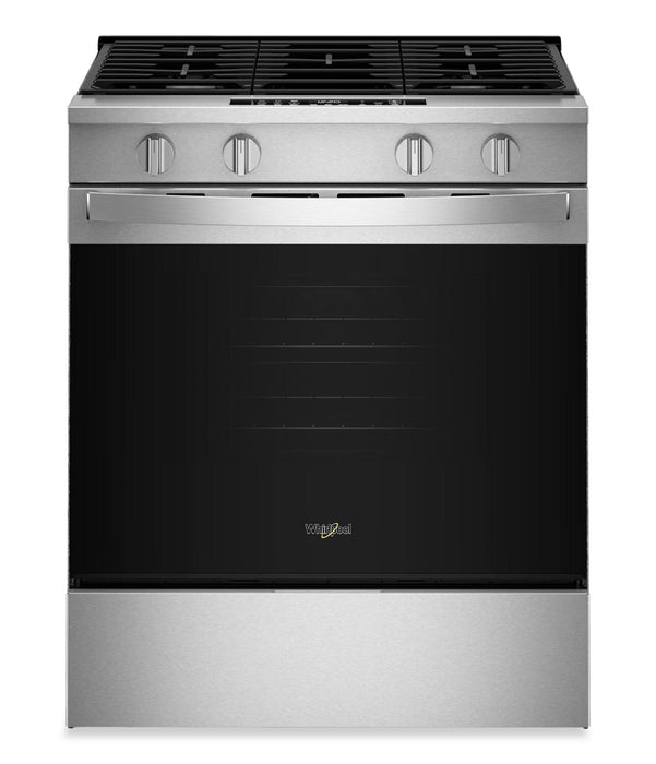 Whirlpool 30\" 5.0 Cu. Ft. Smart Gas Range with Air Cooking - FingerPrint Resistant Stainless Steel- WSGS4530TZ