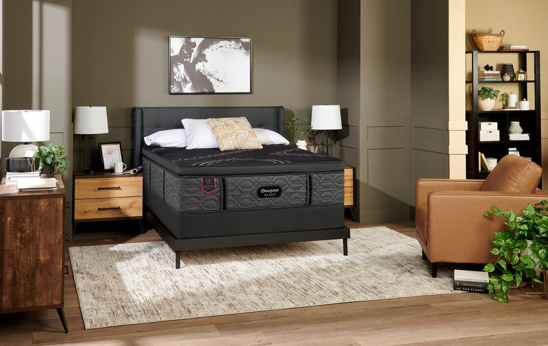 Beautyrest Black Signature Amethyst Eurotop Queen Mattress Set