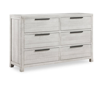 Haven Bedroom 6-Drawer Dresser, 65"W x 39"H - White | Commode de chambre à coucher Haven de 65 po (L) x 39 po (H) à 6 tiroirs - blanche