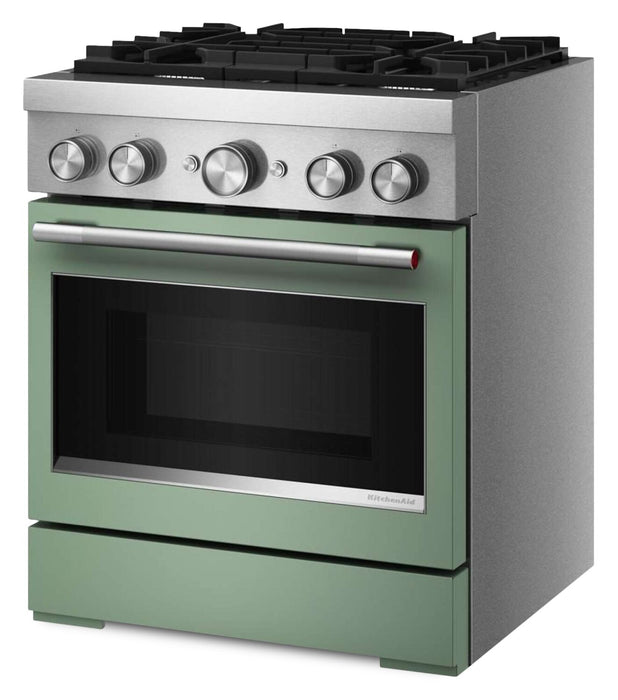 KitchenAid 4.1 Cu. Ft. Dual Fuel Range with No Preheat Air Fry Mode – Cardamom - KFDS930SDC