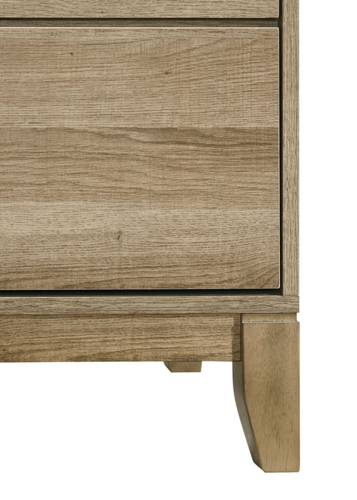 Sable Bedside 2-Drawer Nightstand, 24\"W x 24\"H - Light Brown