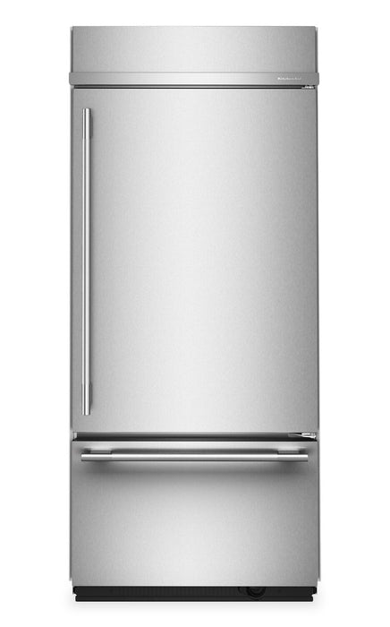 KitchenAid 36\" 20.8 Cu. Ft. Built-In Bottom Mount Refrigerator - PrintShield Stainless Steel - KBBR336SPS