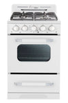 Unique Classic Retro 24\" 18.5 Cu. Ft. Offgrid Range - White - UGP-24CR OF1 W