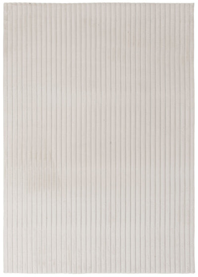 Dream Step Memory Foam Channel Ivory Faux Fur Area Rug - 7' x 10' | Carpette Dream Step à canaux en fausse fourrure ivoire avec mousse à mémoire de forme - 7 pi x 10 pi