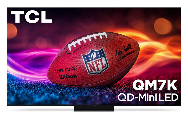 TCL 65\" QM7K QD Mini-LED QLED 4K UHD Smart Google TV (65QM7K) - 2025 Model