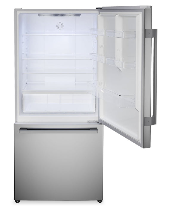 Bosch 100 Series 33\" 17.2 Cu. Ft. Counter-Depth 2-Door Refrigerator - Stainless Steel - B33CM10SNS