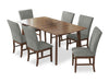 Rain 7-Piece Rectangle Dining Set - Grey