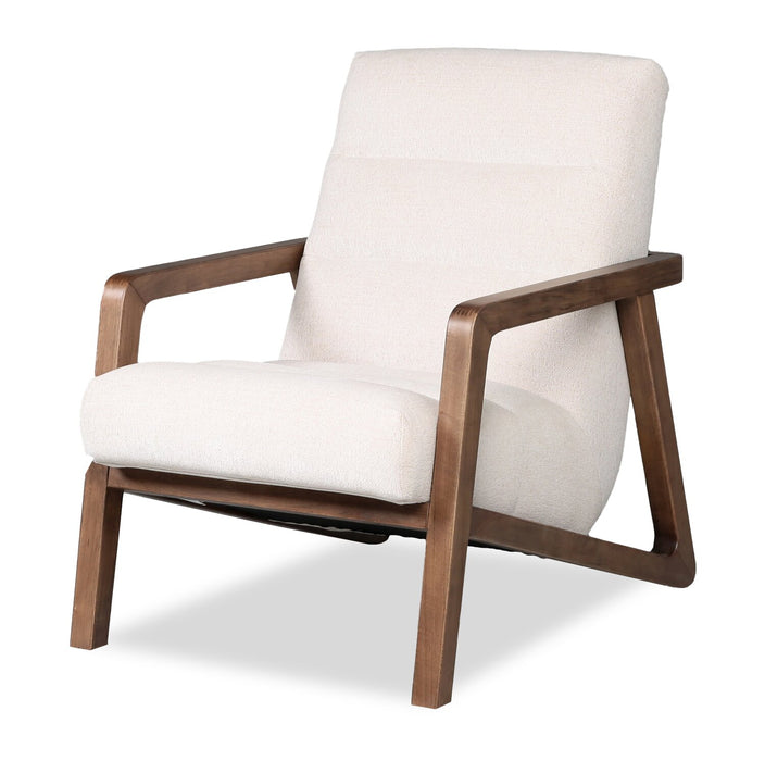 Cove 28\" Chenille Fabric Accent Chair – Taupe 