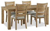 Logan 5-Piece Dining Package - Oak 