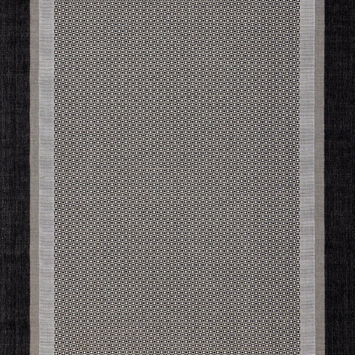Milo 6'7\" x 9'6\" Flatweave Monochromatic Outdoor Rug – Grey
