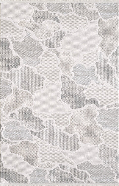 Cove Waves Grey Area Rug - 5'3" x 7'7" | Carpette Cove grise à motif de vagues - 5 pi 3 po x 7 pi 7 po