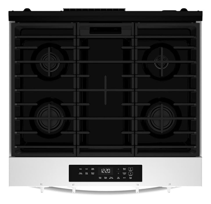 Whirlpool 30\" 5 Cu. Ft. Smart Gas Range - White - WSGS3330TW