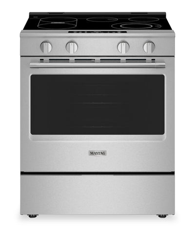 Maytag 30" 5.3 Cu. Ft. Slide-In Electric Range with No Preheat Air Fry - Stainless Steel - YMSES7030SZ | Cuisinière électrique encastrée Maytag de 5,3 pi3 et de 30 po avec friture à air sans préchauffage - acier inoxydable - YMSES7030SZ