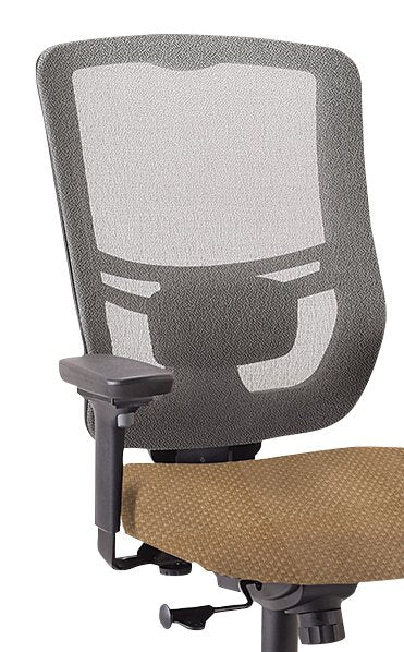 Tempur-Pedic Dante 26.4\" Office Chair - Beige with Mesh Back
