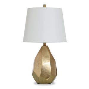 Farah 26” Gold Glam Polyresin Table Lamp