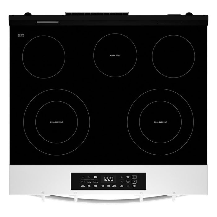 Whirlpool 30\" 5.3 Cu. Ft. Smart Electric Range with Air Cooking - White - YWSES4530TW