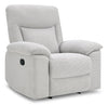 Spencer 41.3\" Chenille Fabric Manual Reclining Chair - Grey