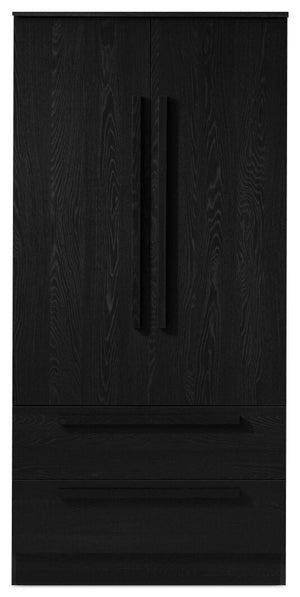Alex Bedroom 2-Drawer Chest with Storage Cabinet, 33