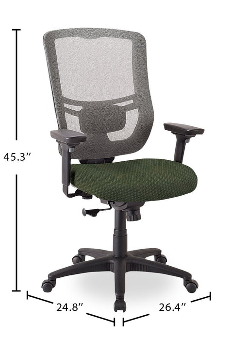 Tempur-Pedic Dante 26.4\" Office Chair - Green with Mesh Back