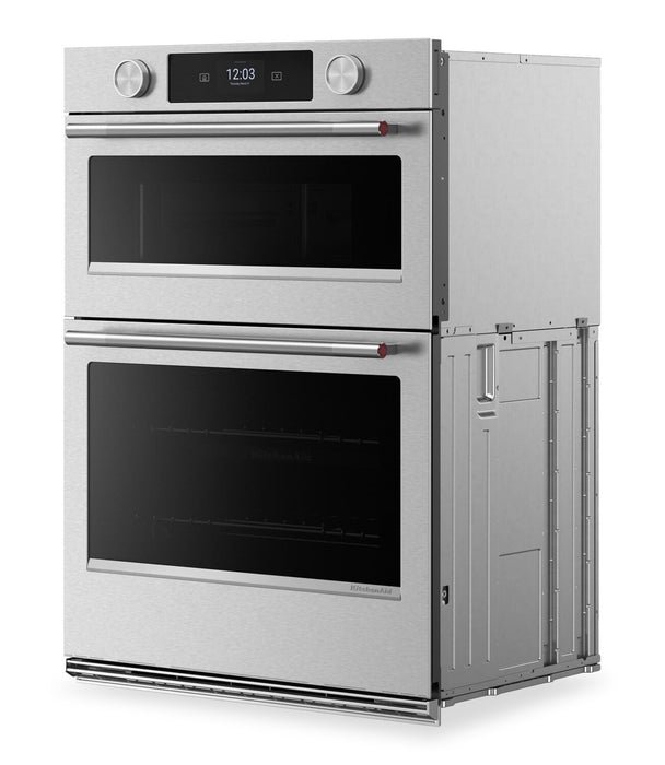 KitchenAid 30\" Smart Electric Combo Wall Oven - PrintShield Stainless - KOEC730SPS