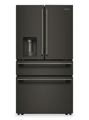 Kitchenaid 29 Cu. Ft. French Door Refrigerator – Black Ore - KRMF436SBE