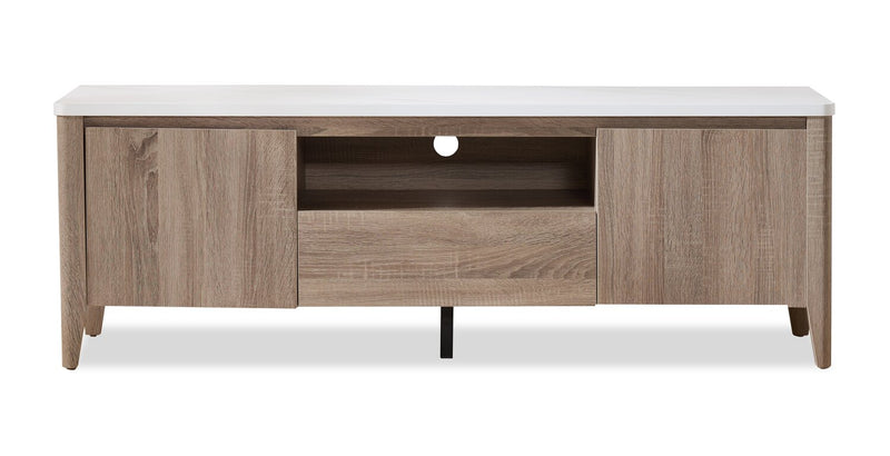 Carlton 58.25\" Modern TV Stand with Storage for TVs up to 58\"- Dark Taupe