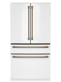 Café 36” 23.2 Cu. Ft. Smart Counter-Depth 4-Door French Door Refrigerator – Matte White - CJE23DP4WW2  