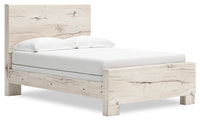 Derekson Panel Bed, Rustic White - Full Size 