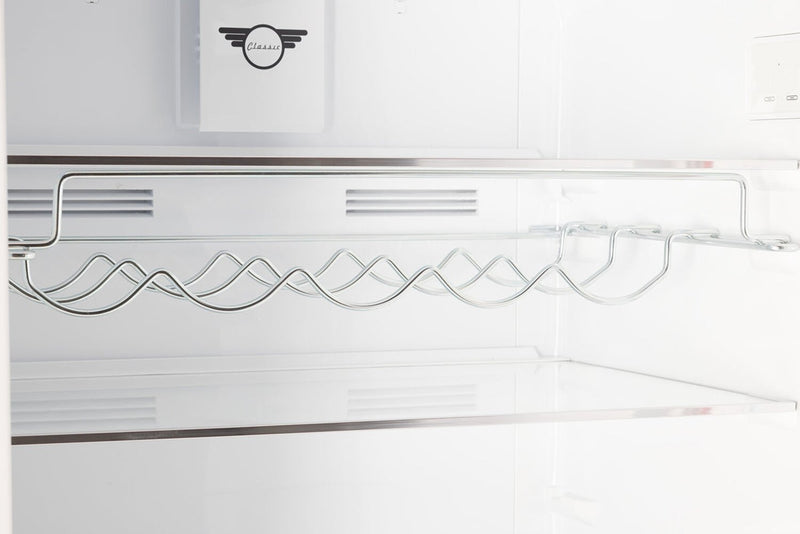 Unique Classic Retro 28\" 17 Cu Ft. Bottom Mount Refrigerator - Black - UNQ-455L B AC