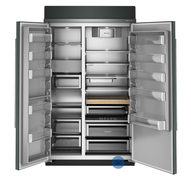 Kitchenaid 48\" 29.4 Cu. Ft. Built-In Side-by-Side Refrigerator – Juniper - KBSN748SJP