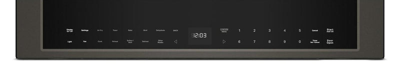 KitchenAid Multifunction Smart Flush Mount Over-the-Range Microwave Oven – Black Ore - YKMMF730PBE